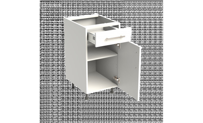 Нижний кухонный шкаф PSZ 40/1 BELLA GRAPHITE SUPER MAT